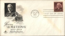 Honoring George Eastman 1854-1954 First Day Cover