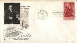 Commemorating the 250th Anniversary of the Birth of Benjamin Franklin. First Day Cover