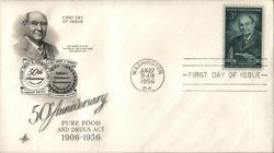 50th Anniversary Pure Food and Drugs Act 1906-1956 First Day Covers First Day Cover First Day Cover First Day Cover