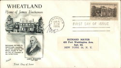 Wheatland Home of James Buchanan 1791 - 1868 First Day Covers First Day Cover First Day Cover First Day Cover