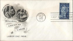 Honoring American Labor - Labor Day 1956 First Day Covers First Day Cover First Day Cover First Day Cover