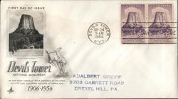 Devils Tower National Monument 1906-1956 First Day Covers First Day Cover First Day Cover First Day Cover