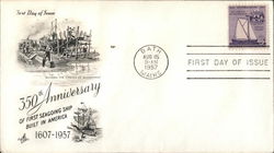 350th Anniversary of First Seagoing Ship Built in America 1607-1957 First Day Covers First Day Cover First Day Cover First Day Cover