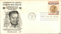 Honoring Ramon Magsaysay First Day Covers First Day Cover First Day Cover First Day Cover