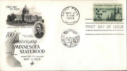 100th Anniversary Minnesota Statehood First Day Cover