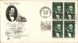 Lincoln Sesquicentennial Series 1809-1959 First Day Cover