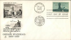 100th Anniversary of Oregon Statehood 1859-1959 First Day Cover