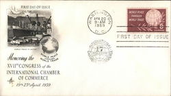 Honoring the XVIIth Congress of the International Chamber of Commerce First Day Covers First Day Cover First Day Cover First Day Cover