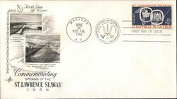 Commemorating the Opening of the St. Lawrence Seaway, 1959 First Day Covers First Day Cover First Day Cover First Day Cover