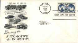 Honoring the Automotive Industry - Wheels of Freedom First Day Cover