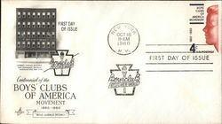 Centennial of the Boys' Clubs of America Movement 1860 - 1960 First Day Cover