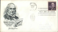 Horace Greeley First Day Covers First Day Cover First Day Cover First Day Cover