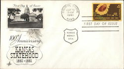 100th Anniversary of Kansas Statehood First Day Cover