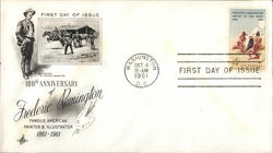 100th Anniversary of Frederic Remington First Day Covers First Day Cover First Day Cover First Day Cover