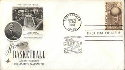 Honoring Basketball and Its Inventor Dr. James Naismith First Day Covers First Day Cover First Day Cover First Day Cover