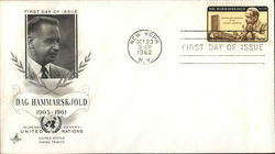 Dag Hammarskjold 1905 - 1961 Secretary General United Nations First Day Covers First Day Cover First Day Cover First Day Cover