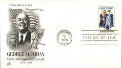 George M. Cohan 100th Anniversary of his birth 1878 - 1978 First Day Covers First Day Cover First Day Cover First Day Cover