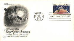 Commemorating Viking Space Missions United States unmanned Space Accomplishments First Day Cover