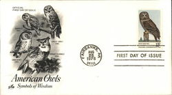 American Owls - Symbols of Wisdom First Day Cover