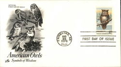 Wildlife Conservation - American Owls, Symbols of Wisdom First Day Covers First Day Cover First Day Cover First Day Cover