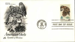 American Owls - Symbols of Wisdom First Day Covers First Day Cover First Day Cover First Day Cover