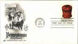 American Folk Art Series - 1979 Pennsylvania Toleware First Day Covers First Day Cover First Day Cover First Day Cover