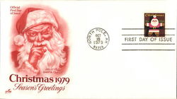 Christmas 1979 Season's Greetings "Jolly Old Santa Claus" First Day Covers First Day Cover First Day Cover First Day Cover