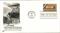 Honoring Vietnam Veterans - Service For The Cause of Freedom First Day Covers First Day Cover First Day Cover First Day Cover