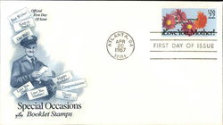 Special Occasions Booklet Stamps - Love You Mother! Love You Father! Happy Birthday! First Day Cover