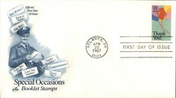 Special Occasions Booklet Stamps First Day Cover