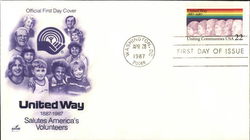 United Way 1887-1967 First Day Covers First Day Cover First Day Cover First Day Cover