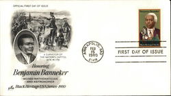 Honoring Benjami Banneker: Black Heritage USA Series 1980 First Day Covers First Day Cover First Day Cover First Day Cover