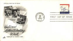 National Letter Writing Week February 24 - March 1, 1980 First Day Cover