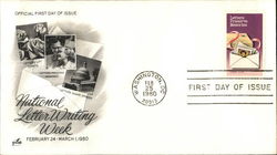 National Letter Writing Week, February 24- March 1, 1980 - Letters Preserve Memories First Day Cover