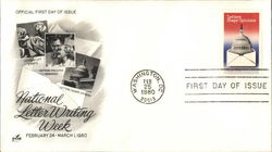 National Letter Writing Week February 24 - March 1, 1980 First Day Cover