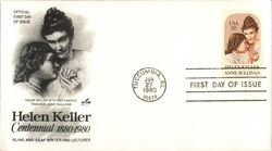 Helen Keller Centennial First Day Covers First Day Cover First Day Cover First Day Cover