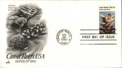 Coral Reefs USA Series of 1980 First Day Covers First Day Cover First Day Cover First Day Cover