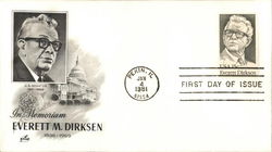 In Memory of Everett M. Dirksen First Day Covers First Day Cover First Day Cover First Day Cover