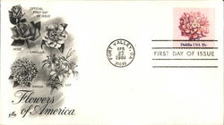 Flowers of America. Rose, Camellia, Dahlia, Lily First Day Covers First Day Cover First Day Cover First Day Cover