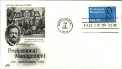 Professional Management Centennial 1881-1981 First Day Cover