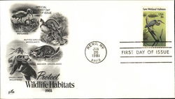 Protect Wildlife Habitats 1981 First Day Covers First Day Cover First Day Cover First Day Cover