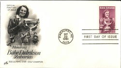 Honoring Babe Didrickson Zaharias First Day Covers First Day Cover First Day Cover First Day Cover