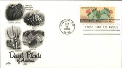 Desert Plants of America 1981 First Day Covers First Day Cover First Day Cover First Day Cover