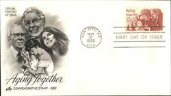 Aging Together Commemorative Stamp - 1982 First Day Covers First Day Cover First Day Cover First Day Cover