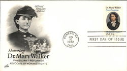 Honoring Dr. Mary Walker, Physician, Reformer, Advocate of Woman's Rights First Day Covers First Day Cover First Day Cover First Day Cover