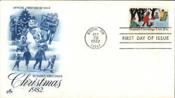 Christmas 1982 - Season's Greetings First Day Covers First Day Cover First Day Cover First Day Cover