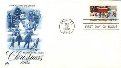 Christmas 1982 - Season's Greetings First Day Covers First Day Cover First Day Cover First Day Cover