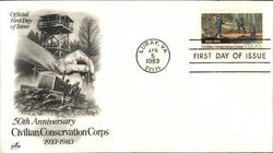 50th Anniversary Civilian Conservation Corps First Day Covers First Day Cover First Day Cover First Day Cover