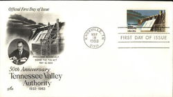 50th Anniversary Tennessee Valley Authority, 1933-1983 First Day Covers First Day Cover First Day Cover First Day Cover