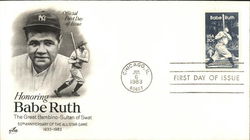 Honoring Babe Ruth First Day Covers First Day Cover First Day Cover First Day Cover